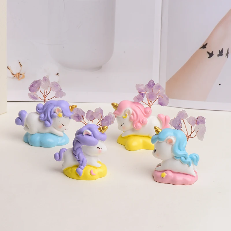 

1 Piece Unicorn Natural Amethyst Gravel DIY Crafts Rock Mineral Reiki Healing Home Decoration DIY Gift Souvenir Decoration