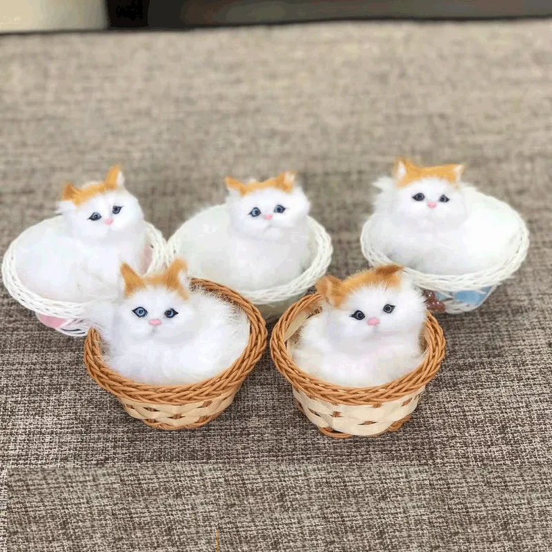 Игрушка плюшевая в виде кошки, 11 см, со звуком