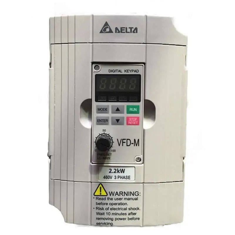 [ инвертор Delta] Delta вход 3ph 380V Выход 3ph инвертор VFD022M43B 0~ 480V 5A 0,1~ 400Hz 2.2kW 3HP