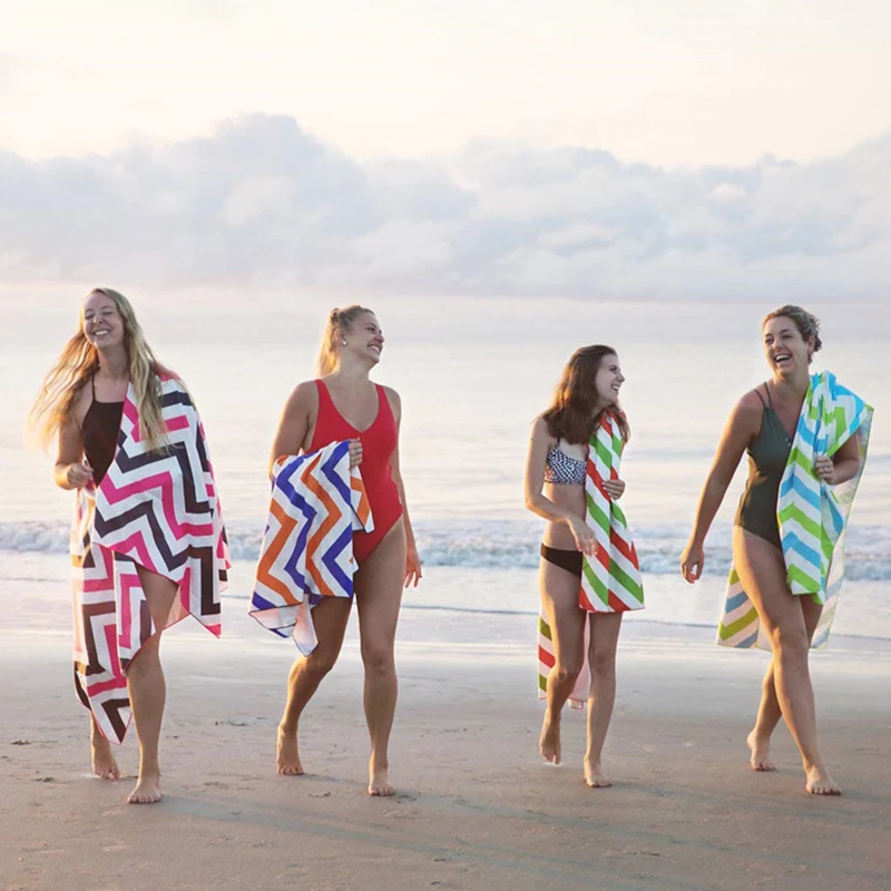 

Printed Beach Towel Outdoor Water Sports Towel Quick Drying Swimming Surf Towels Portable Big Yoga Mat Beach Chair Blanket