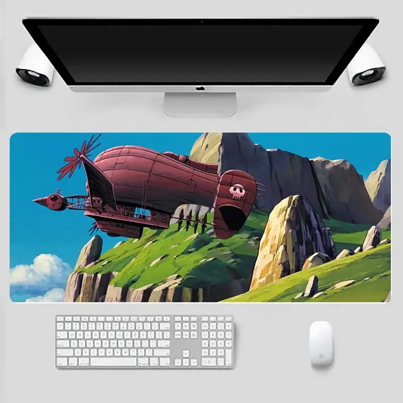 

Laputa Castle in the Sky Gamer Speed Mice Retail Small Rubber Mousepad Desk Gamer Large Mouse pad X XL Non-slip Laptop Cushion
