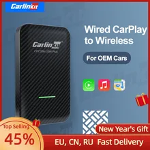Carlinkit 3.0 Wireless Carplay Adapter For VW CC Golf Caddy  Jetta Caddy Tiguan Passat Plug And Play USB IOS 14 Car Accessories