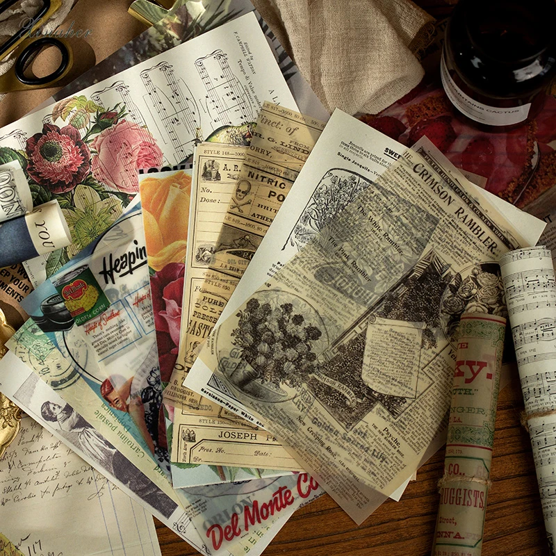 20 шт. романтический цветок для путешествий из бумаги нежелательный журнал