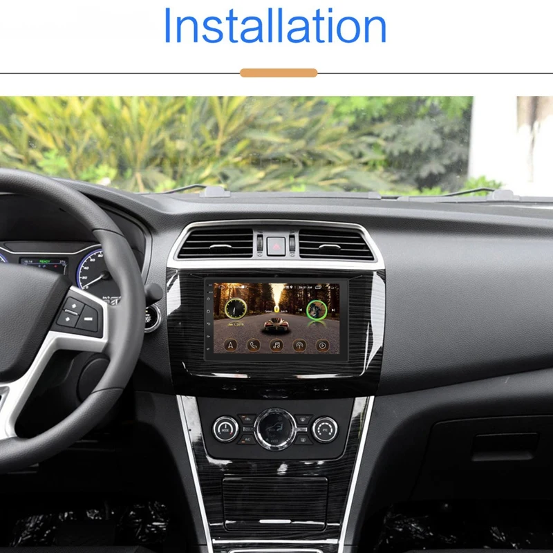 7 дюймов Android 9 1 Пресс Sn автомобиля MP5 плеер FM Радио Гб + 16 Wi Fi Bluetooth GPS навигации для