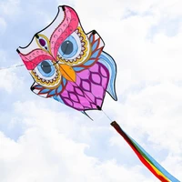 1pc cartoon owl kite children breeze easy to fly chinese toy adults kite oversized fun wind kite childrens eagle outdoor k6l1