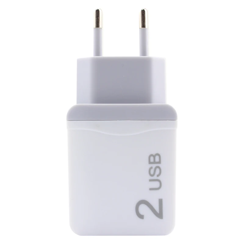 Универсальный адаптер питания 5 В переменного тока 2 А двойной мобильный телефон