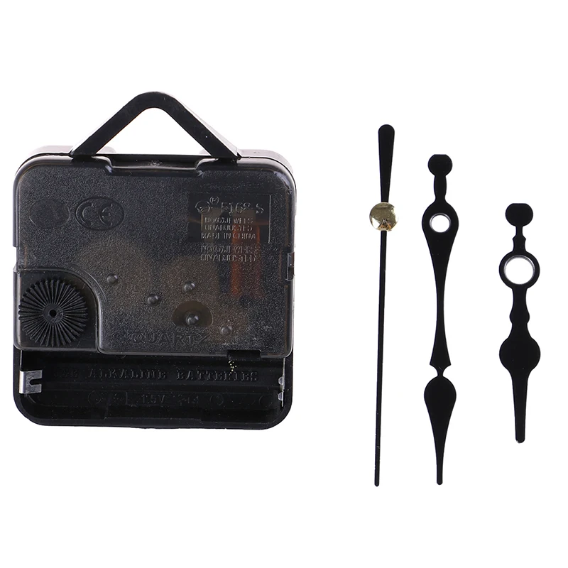 

1set black Classic Hanging DIY Quartz Watch Silent Wall Clock Movement Quartz repair Movement Clock Mechanism Parts with needles