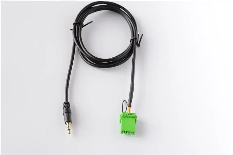 Автомобильный CD зеленый 6Pin Aux вспомогательный кабель штекер 3 5 мм аудио разъем AUX