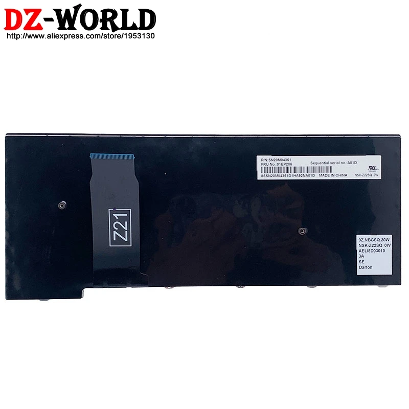 Новая Оригинальная шведская финская Клавиатура для ноутбука Lenovo Thinkpad 11E 4th 20HT 20HV