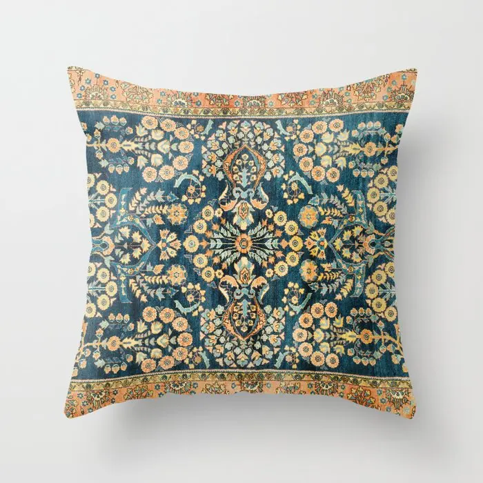 

Persian Turkish Carpet Pattern Pillowcase Persian Cushion Case Home Decorative Lumbar Pillow Cover Sofa Car Cushion Cover Decor