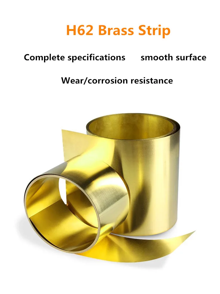 

1 Meter/Roll H62 Thin Brass Strip Thickness Brass Sheet Gold Film Brass Foil Brass plate