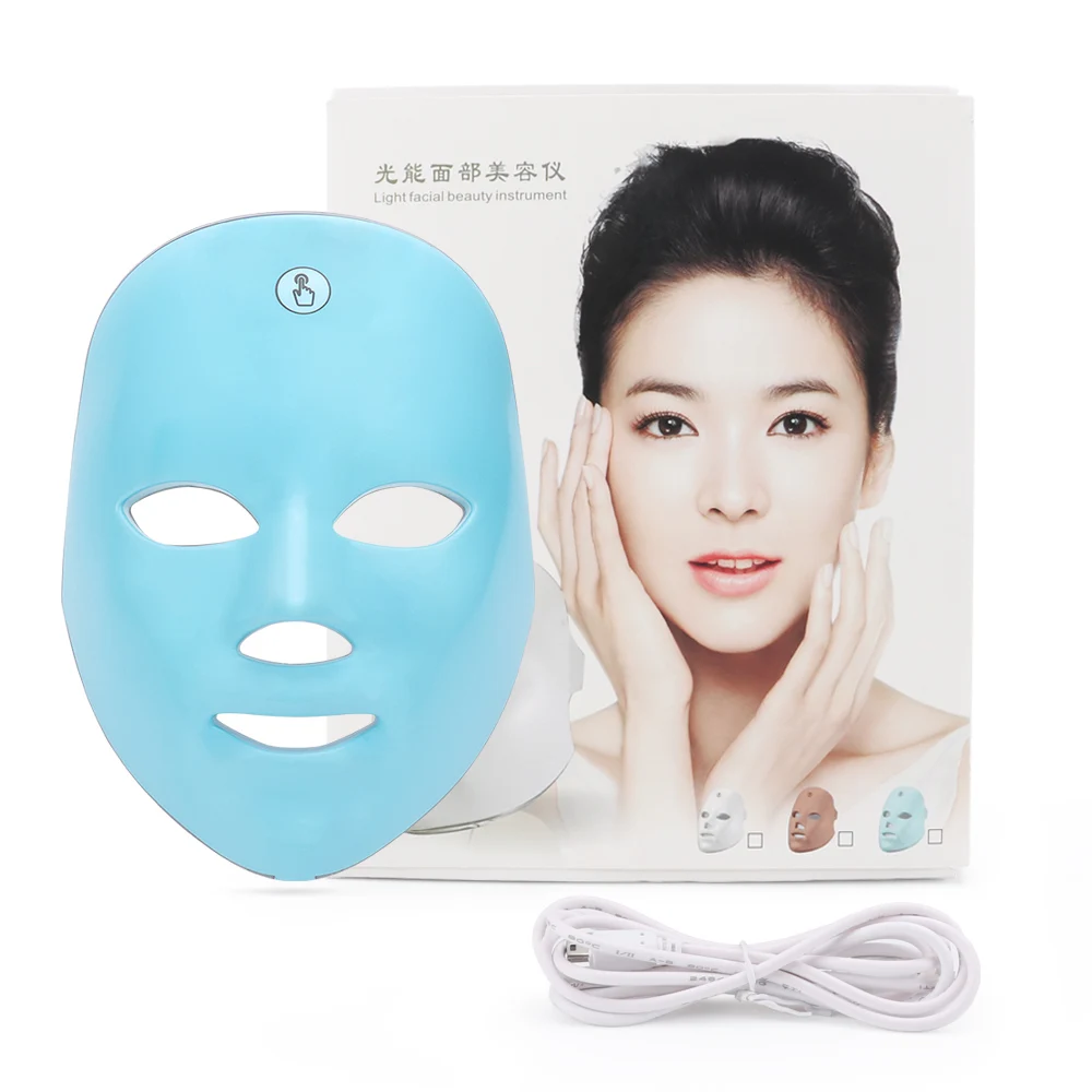 

7 Colors Led Light Beauty Mask Skin Rejuvenation Photon Therapy Anti Acne Wrinkle Whitening Spot Removal Skin Care Facial Care