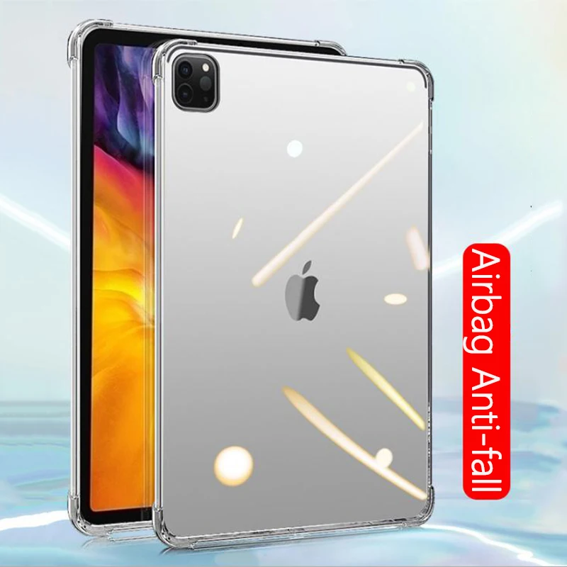 

Силиконовый чехол для iPad Pro 11 дюймов 2021, прозрачный чехол, мягкая задняя крышка из ТПУ, чехол для планшета Pro 11 2021 A2301 A2459 A2460
