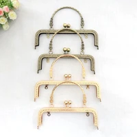 4pcs metal handbag handle frame kiss clasp lock handle arch for diy purse bag fashion new fashion handle diy craft 18cm 20cm