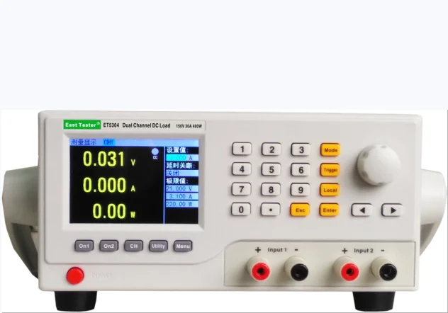 

OEM 400W 500V 15A programmable electric dc load battery tester