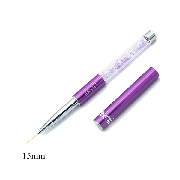 5 20 мм кисти для нейл арта прозрачный акриловый тонкий лайнер рисования карандаш