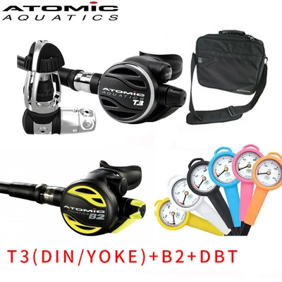 ATOMIC T3 B2 DBT NiteScuba регулятор для дайвинга для подводной фотографии Atomic T3 первый и второй этап акваланга DIN - Цвет: ATOMIC T3 B2 DBT
