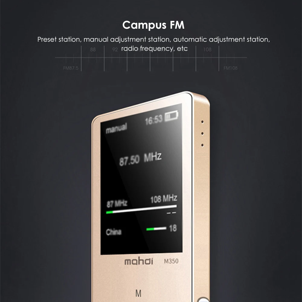 Mahdi M350 MP3-плеер металлический спортивный мини портативный аудио 4G/8G музыкальный плеер