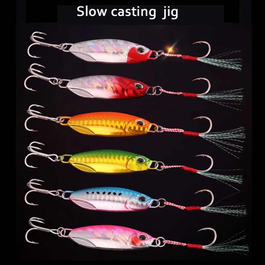 

Luminous oval metal Slow casting jig Cast Spoon 15g20g25g30g40g60g Artificial Bait Shore Fishing Jigging Lead Metal Fishing Lure