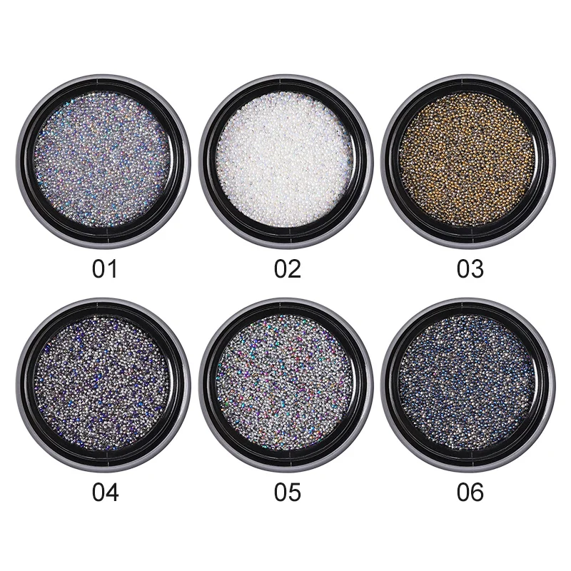 1 коробка Блестящие Стразы для ногтей острые мини-бусины нижняя часть смешанный