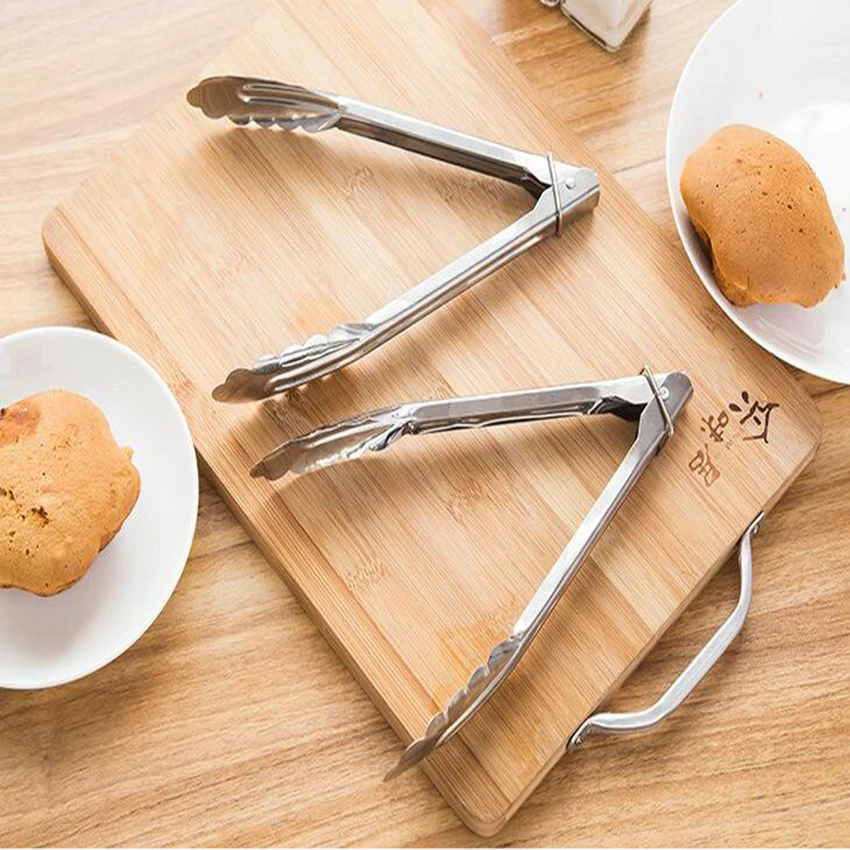 1 шт. горячая Распродажа Нержавеющая сталь щипцы для барбекю мяса Еда зажим