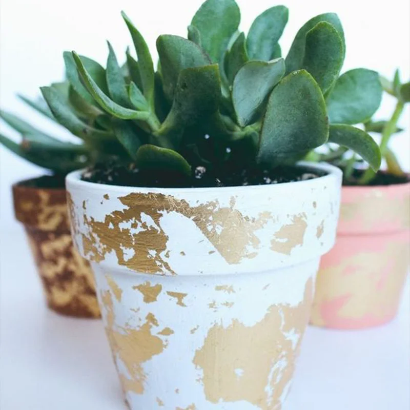 Шампанское Золото Имитация фольги позолоченный лист бумажные листы 8X8.5cm для