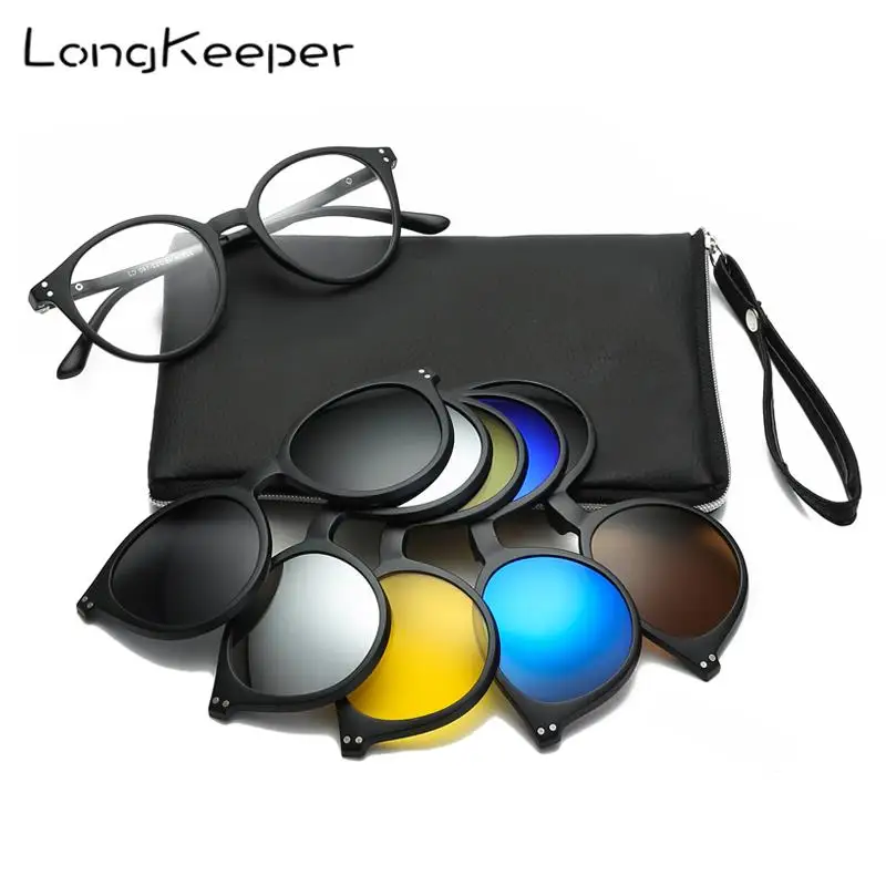 

Мужские и женские очки-клипсы с поляризацией, в комплекте 5 + 1