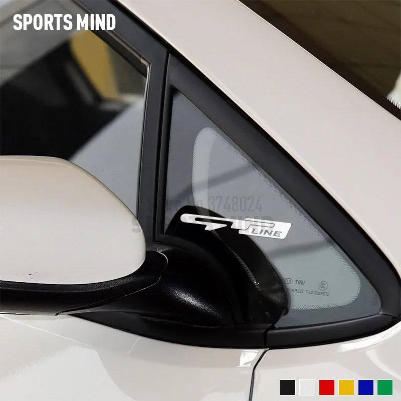 Наклейка для автомобиля 2 X GT Line наклейка Стайлинг Kia Sportage Rio Sorento Ceed Cerato K3 K5 Picanto Renault