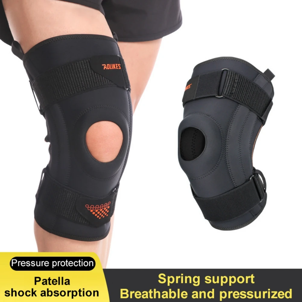 

1PCS Cycling Spring Support Shock Absorption Compression Knee Pad Sleeve for Basketball Volleyball Protection Equipments