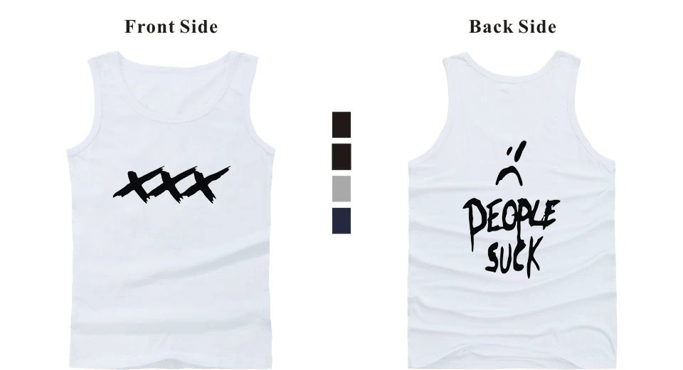 XXX люди сосать случайные мужчины/женщины майка KPop без рукавов жилет бодибилдинг