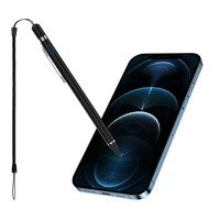 active pen capacitive touch screen for iphone 11 12 pro x xr xs max stylus for iphone 7 6 6s 8 plus pen case with spring rope
