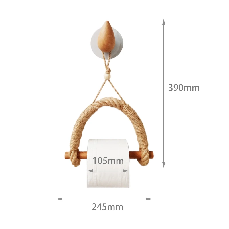 Держатель рулонной бумаги винтажный веревка для полотенец настенный держатель