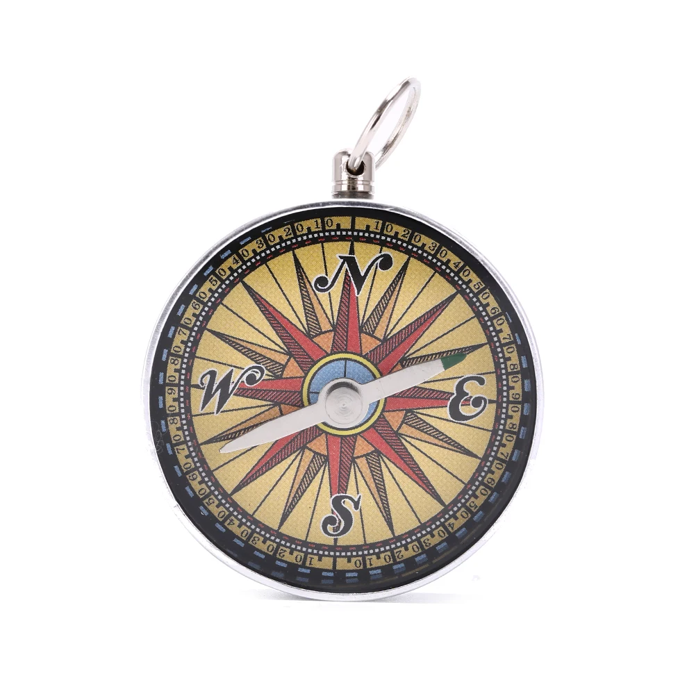 

1 Piece Portable Military Camping Outdoor Compass Hanging Compass Backpack Hiking Survival Tools with Key Chain Ring