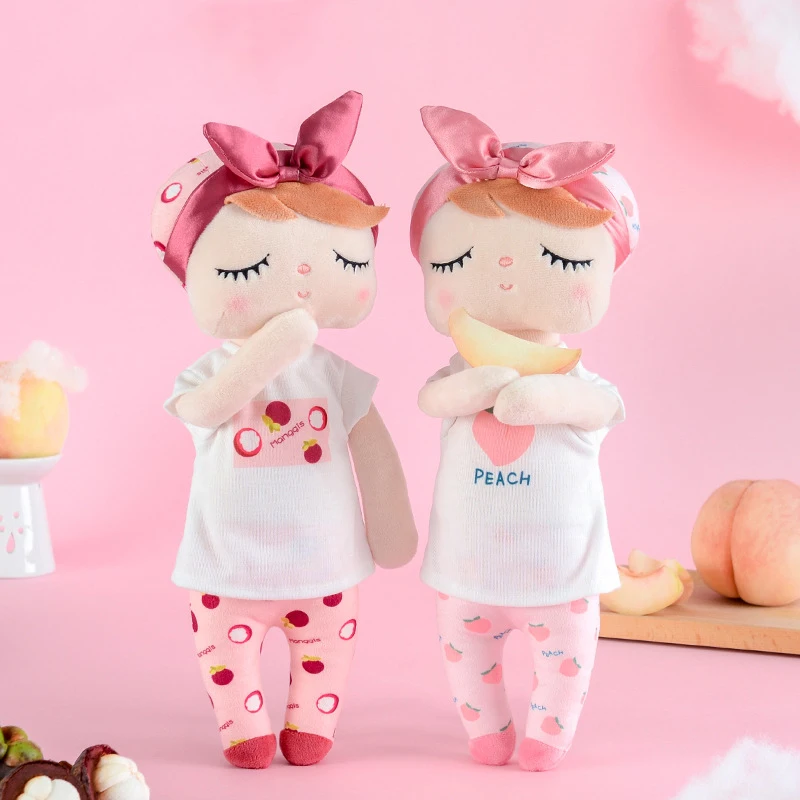 

34cm Doll Soft Plush Toys Stuffed Animals For Girls Baby Cute Cartoon Rabbit Fruit Angela For Kids Boys Christmas Birthday Gift