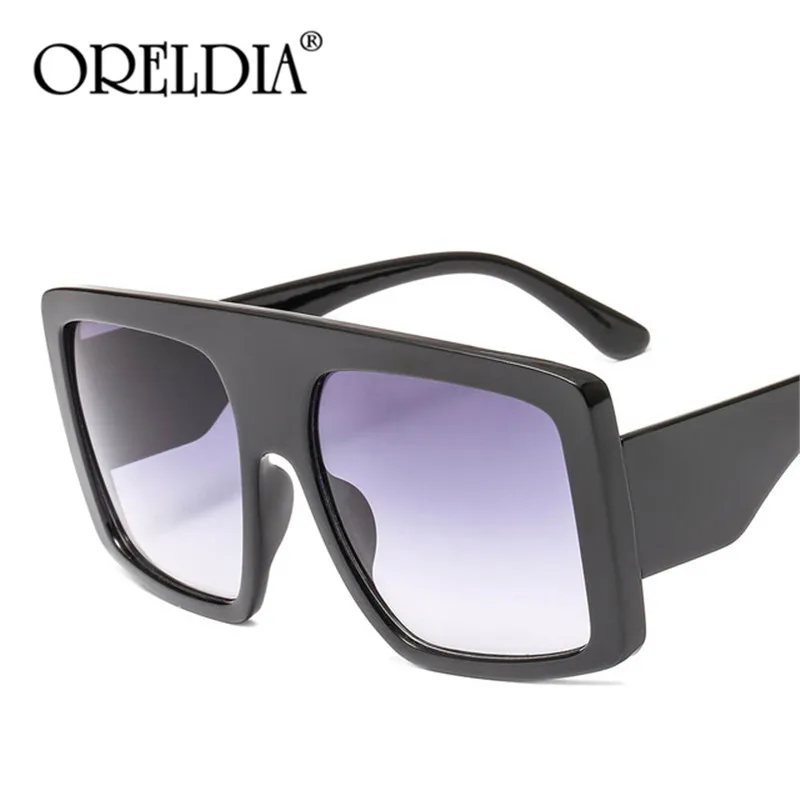 

Солнцезащитные очки в стиле ретро UV400 для мужчин и женщин, модные большие квадратные, цельные, в большой оправе, черные, розовые