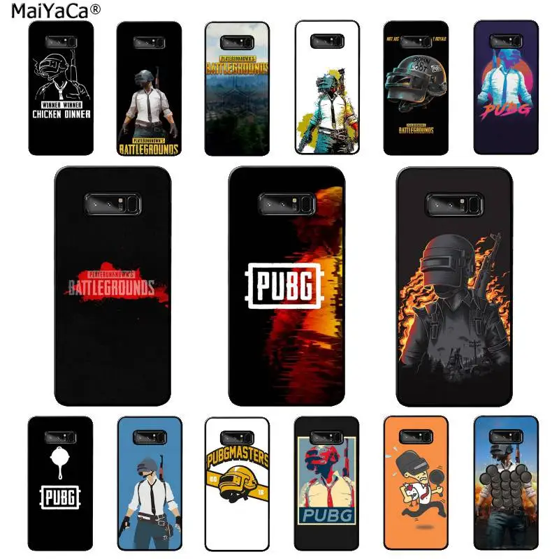 Мягкий чехол для телефона MaiYaCa pubg Samsung Note 3 4 5 7 8 9 galaxy A50 A70 J7 2018|Бамперы| |