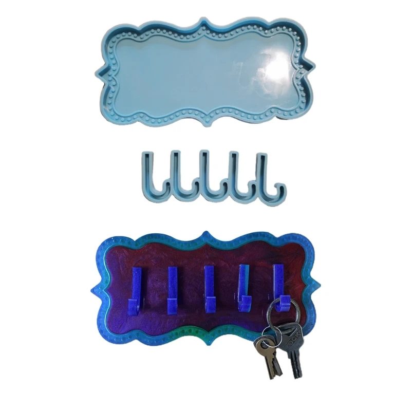 

DIY Crafts Decorations Jewelry Making Epoxy Resin Mold Hook up Silicone Mould N58F