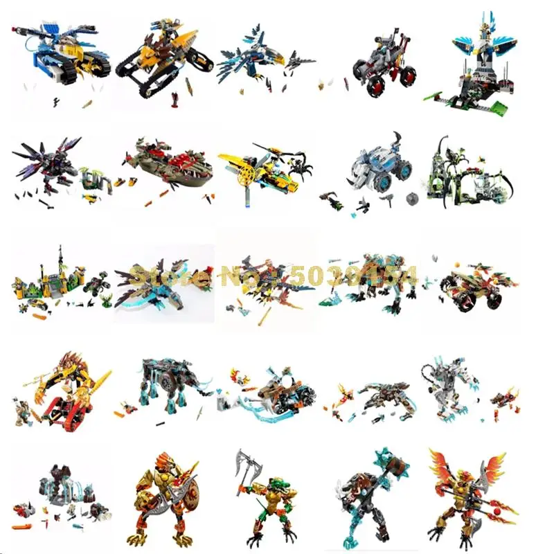 Строительные блоки Cragger игрушечные строительные для детей: каверня Лев планер