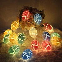 simmy easter colored egg shaped led lights color changing lamp interior brighting decoration electrical string usbbattery
