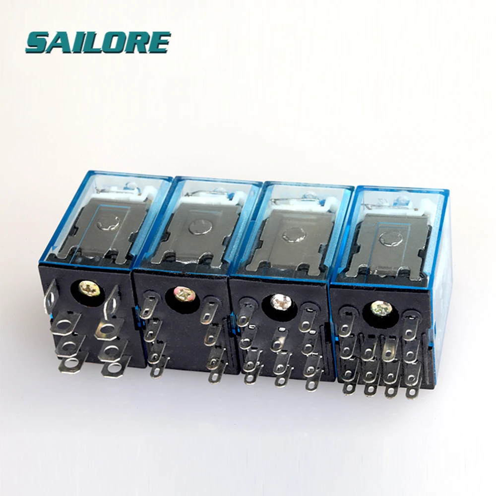 

Transparent Shell Relay DC 12V 24V 10A AC 220V Coil Power Relay LY2NJ Small Relay Omronn Module DPDT 8 Pin LED Lamp Indication