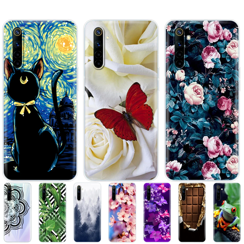 

For Realme 6 Realme 6 Pro Realme 6s Realme 6i Case Silicon Soft TPU Phone Cover For OPPO Realme6 6Pro Realme6S Case Coque Bumper
