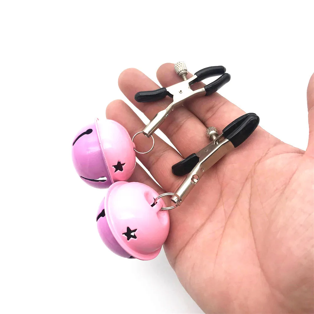 Зажим для сосков с колокольчиком секс игрушки зажим именной биркой