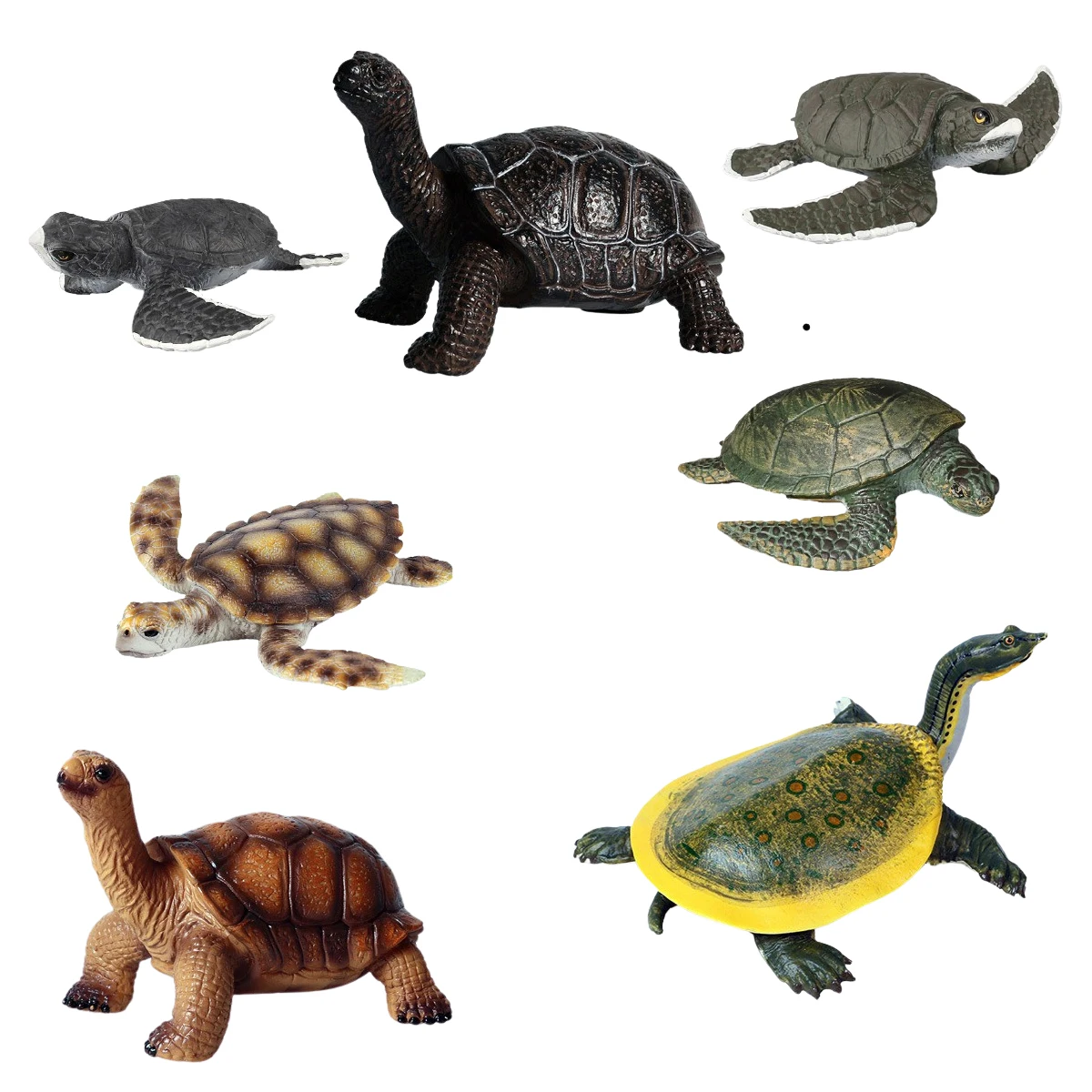 Модель животного Ocean Life игрушки черепаха Бразильская гигантская экшн фигурка