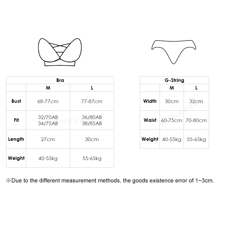 

RMW Bra Thong Set Women's Underwear Sexy Lingerie Crop Top Bralette & Seamless G-String Female Push Up Brassiere Sleepwears
