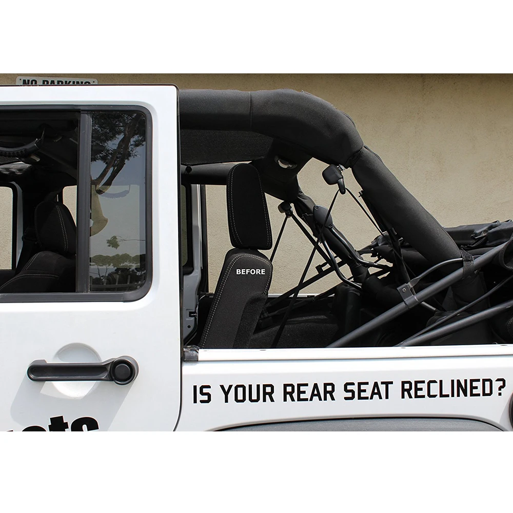 Chuang Qian 1 комплект заднего сиденья Распорки с болты и шайбы черный алюминий для Jeep