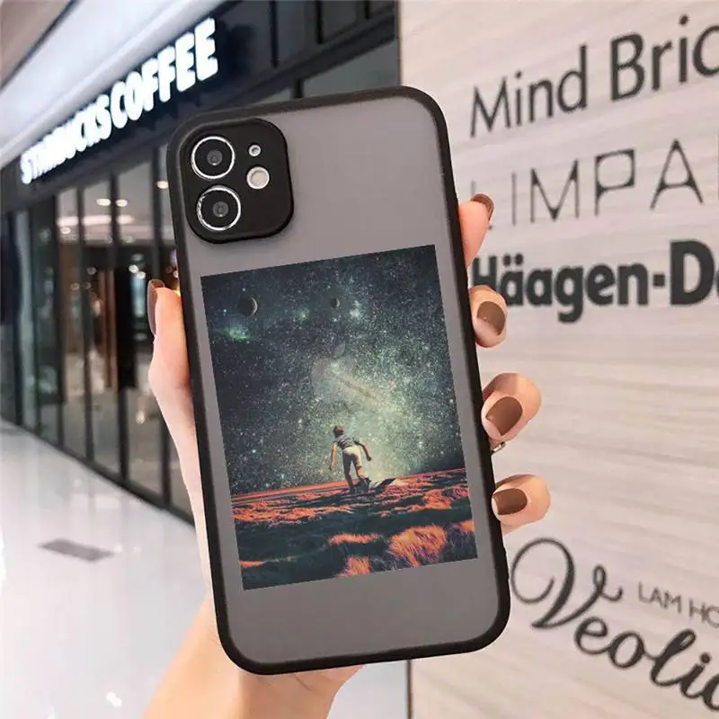 

Interesting life and universe Phone Case Matte Transparent for iPhone 7 8 11 12 s mini pro X XS XR MAX Plus cover funda