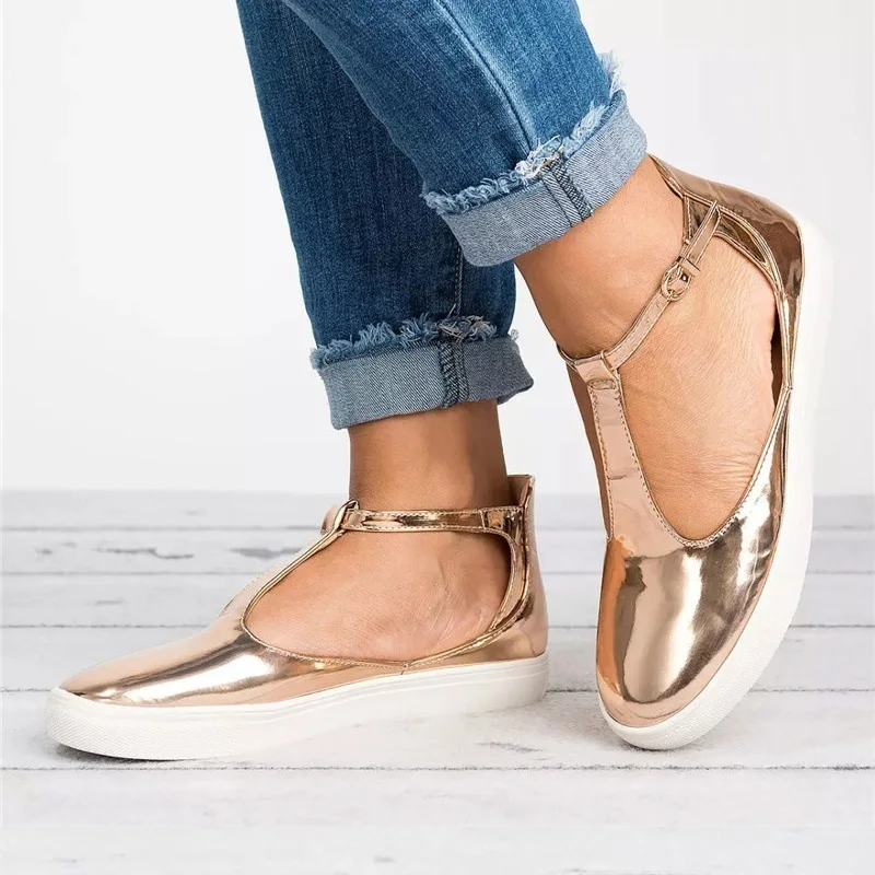 Женские мокасины на плоской подошве повседневная женская обувь Mary Janes большой