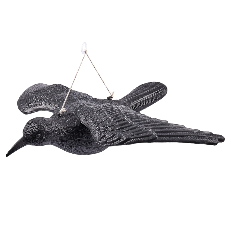 

Hunting Decoys Black Birds Crow Garden Bird Caller Deter Scarer Scarecrow Mice Pest Control Deterrent Repeller Hunting Goods