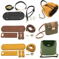 1 set handmade handbag bag set leather bag bottoms with hardware package accessories handbag shloulder straps diy women backpack