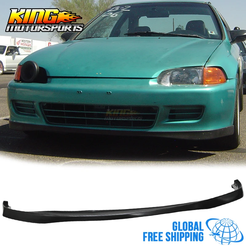 Подходит для 1992 1995 Honda Civic EG 2Dr уретан сэр передний бампер губ Global БЕСПЛАТНАЯ